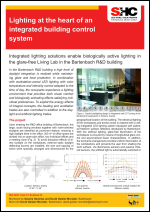 Lighting at the heart of an integrated building control system