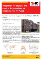Integration for daylight and electric lighting plays an important role for NZEB