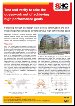 Test and verify to take the guesswork out of achieving high performance goals